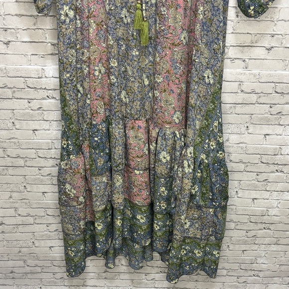 🔥🔥🔥Boemo Anthropologie Women's Tiered Maxi Dress Boho Long Floral Size: 2X🔥🔥🔥 - Picture 5 of 6